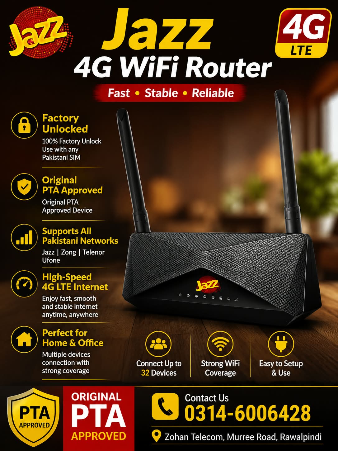Jazz 4G WiFi Router